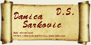 Danica Šarković vizit kartica